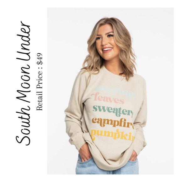 NWT Fall Vibes Crew Neck Sweater Size Small - Picture 1 of 8